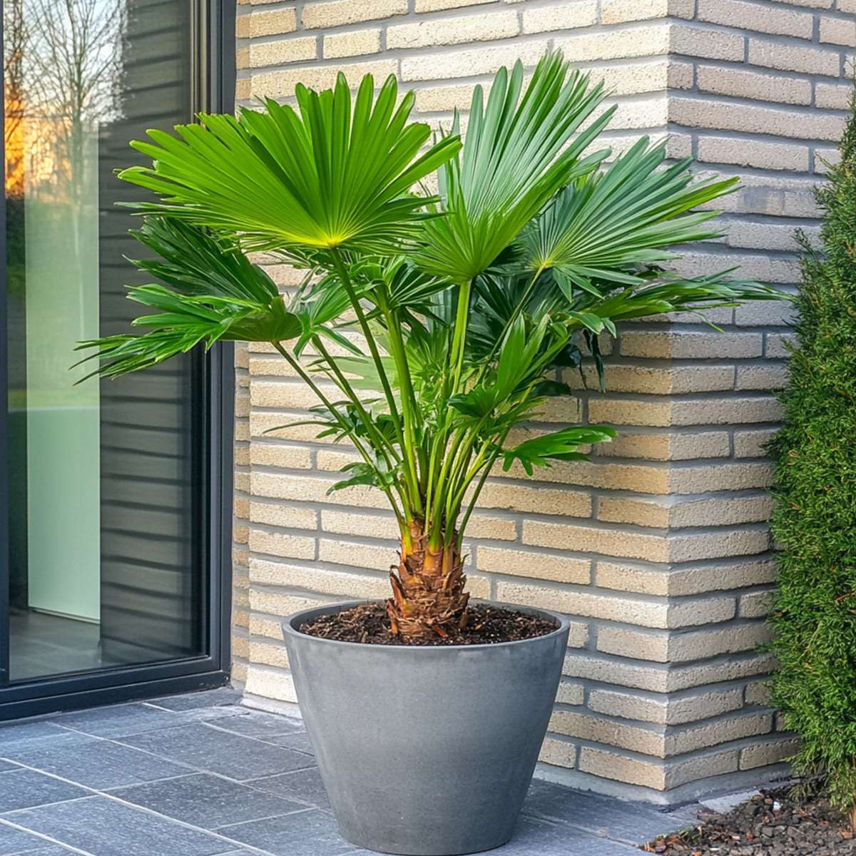 Chamaerops humilis - Set van 2 - Europese dwergpalm