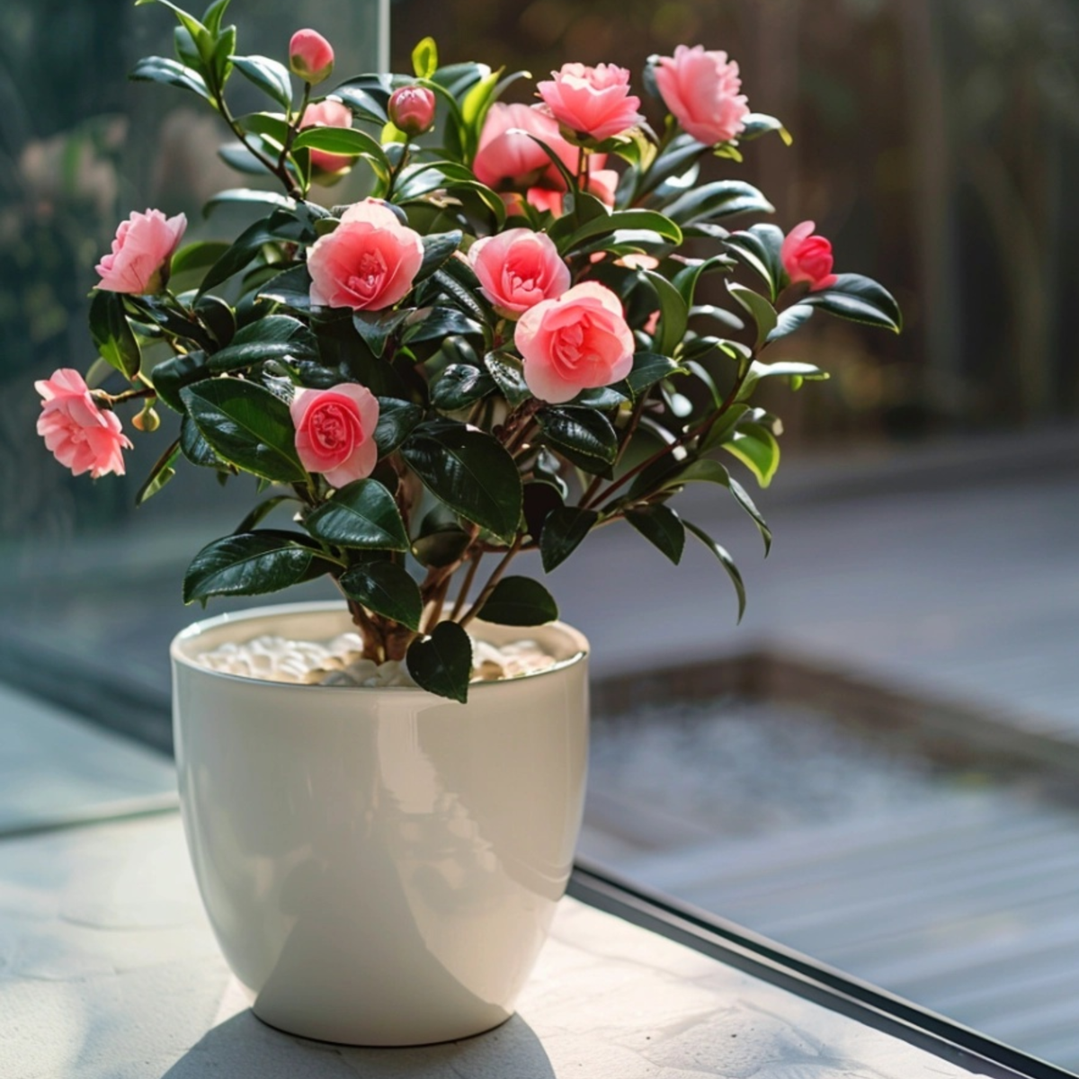 Camellia japonica 'Dr. King' - Set van 2 - Japanse Roos