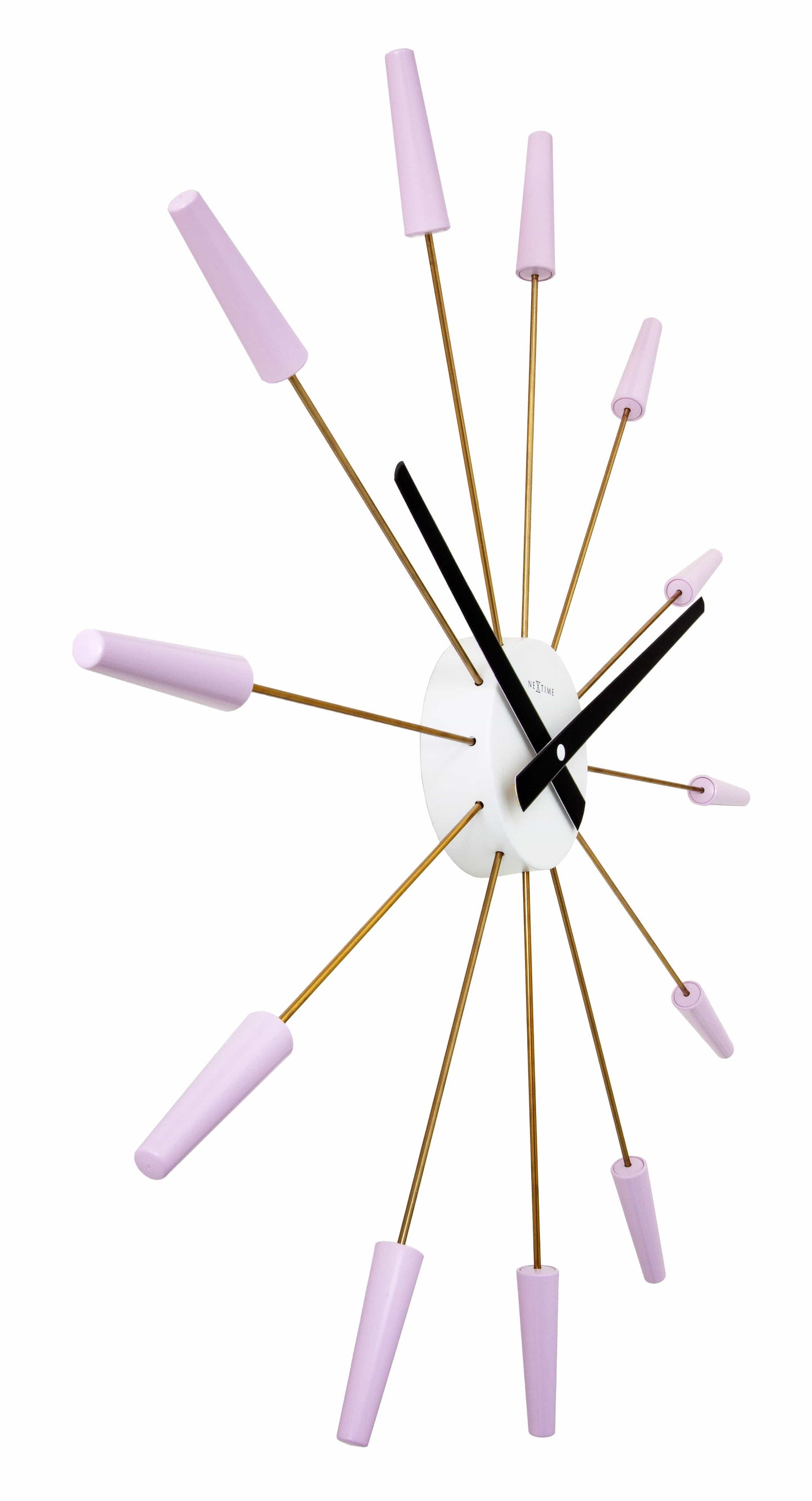 Silent Wall clock - Vintage - 58cm - Stainless Steel - 'Plug Inn'