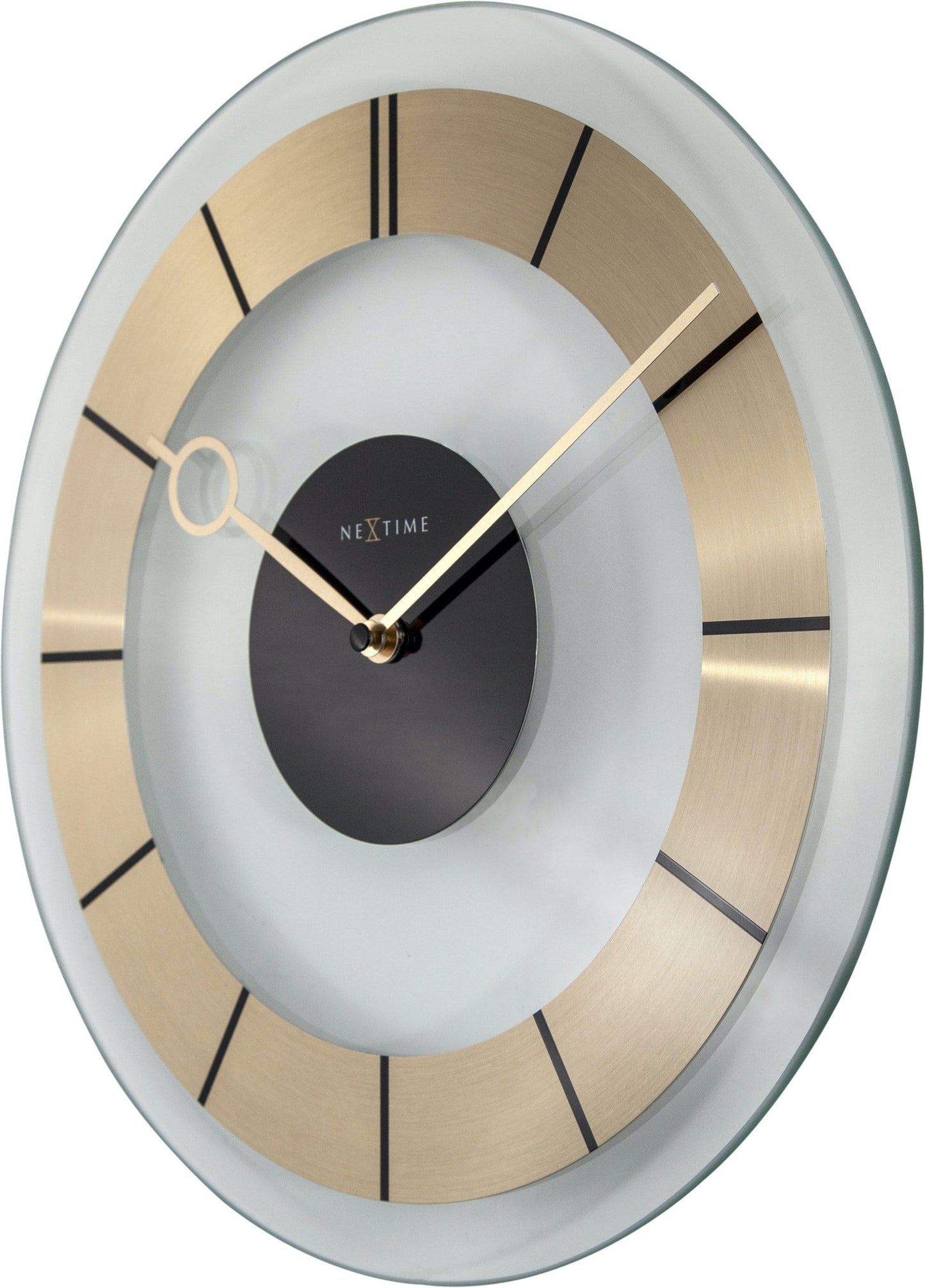 Wall clock -  31 cm - Glass -  'Retro'