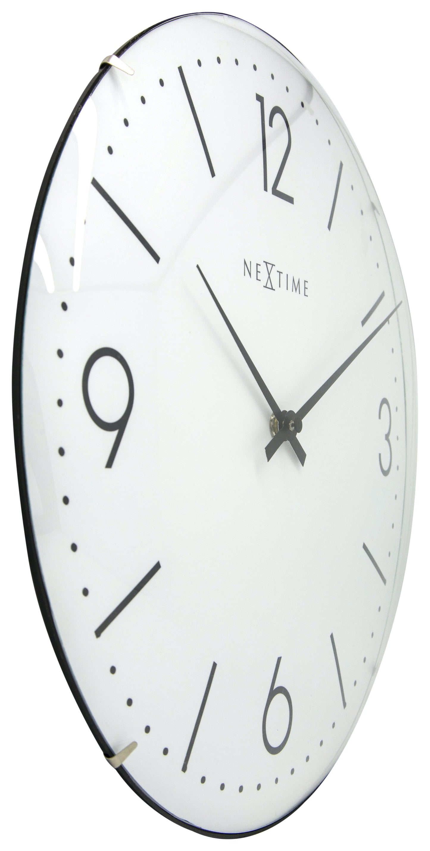Wall clock - 35 cm - Dome Glass - 'Basic Dome'
