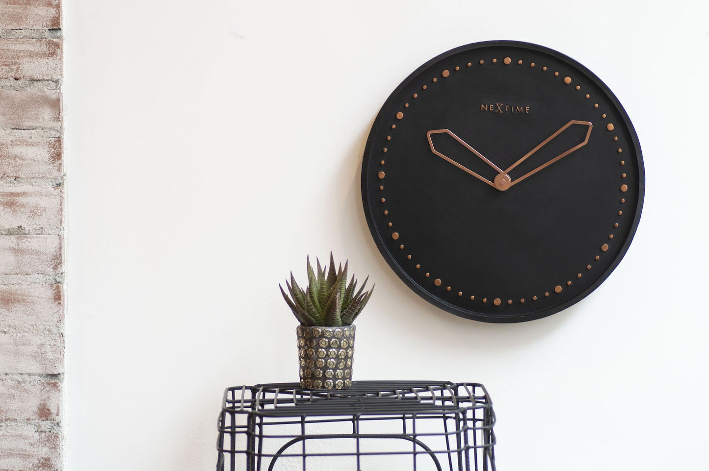 Wall clock -  35 cm - Polyresin - 'Cross'