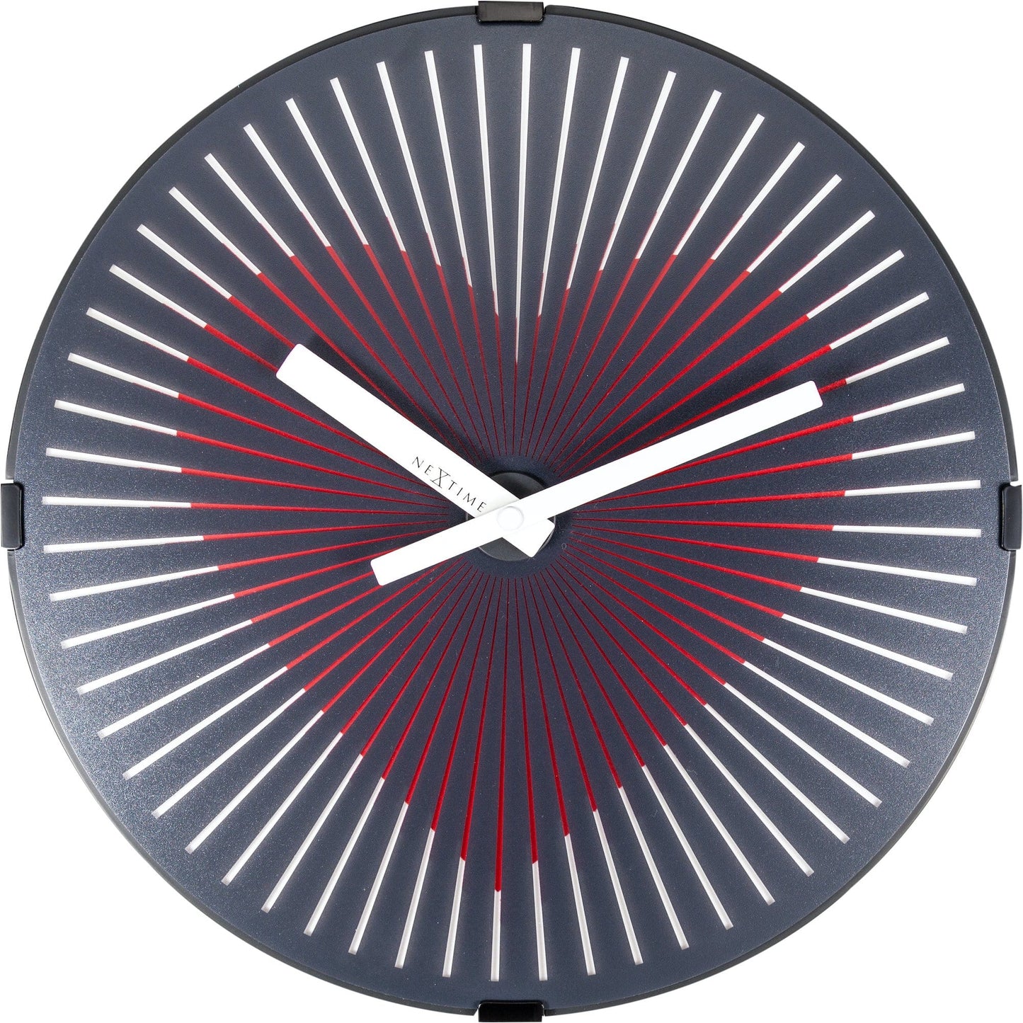Wall clock-  30 cm - Plastic - Motion clock- 'Motion Heart - Red'