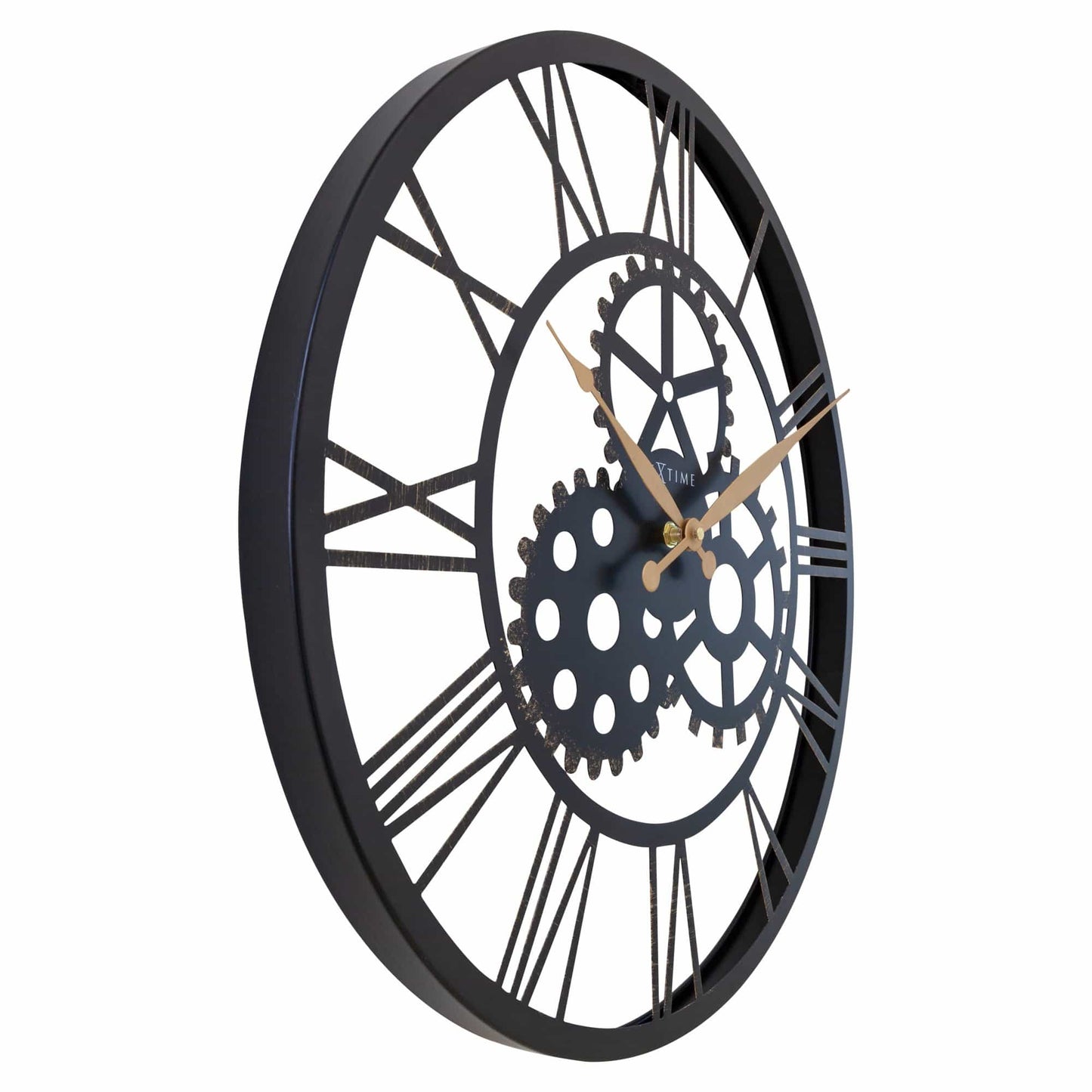 Roman Wall Clock - 50cm - Silent - Large  - Metal - "Birmingham"