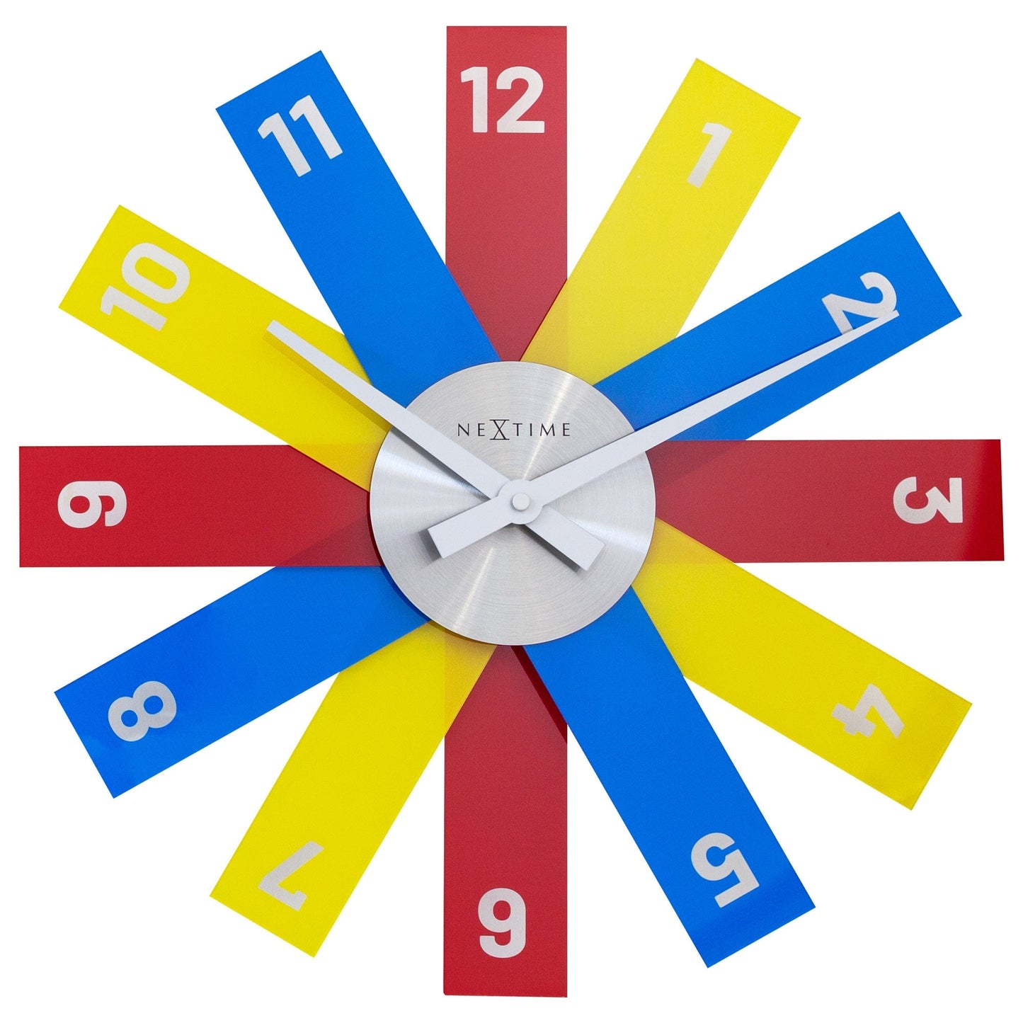 Wall clock 40cm - Silent - Acrylic/Metal - "Plexi"