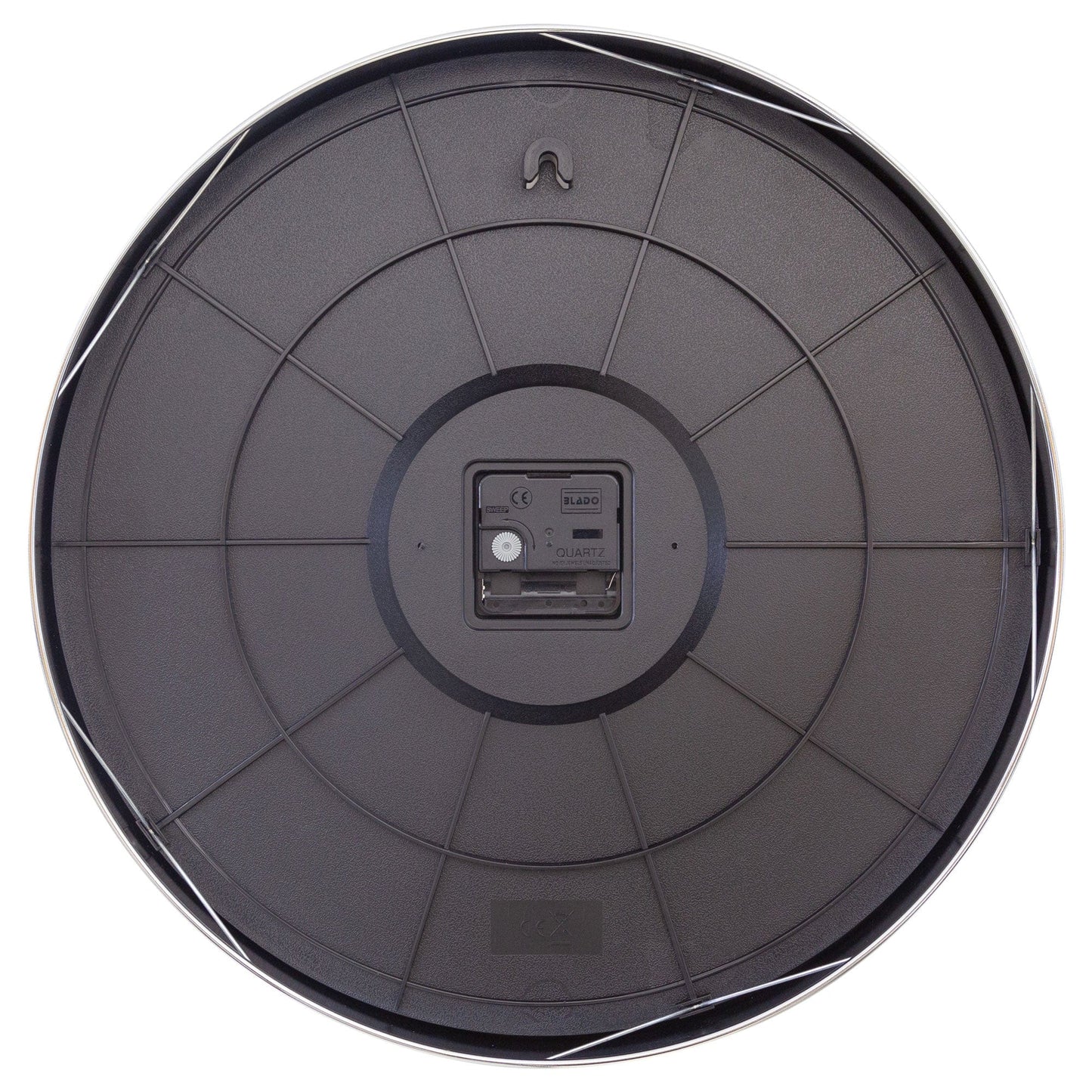 Wall clock 40cm - Silent - Metal - "Excentric"