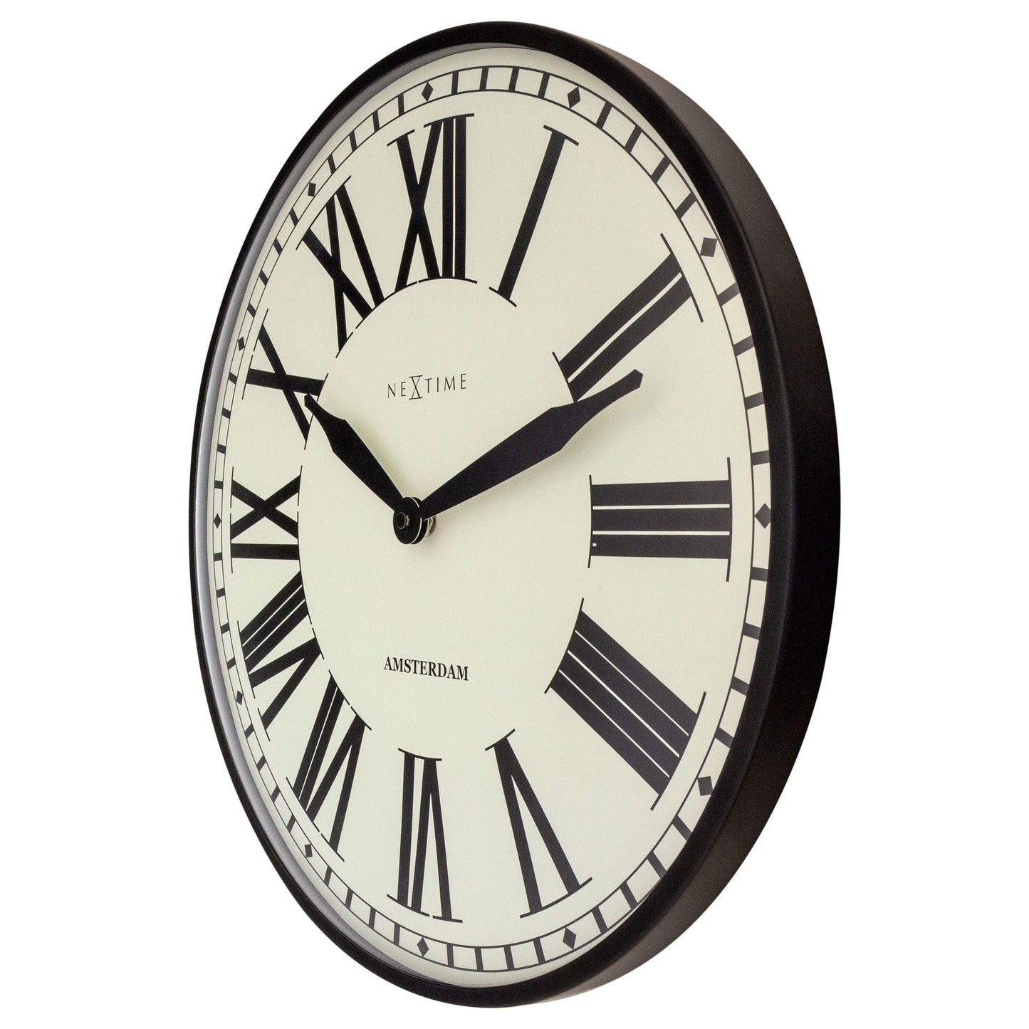 Wall clock 40cm - Silent - Metal - "New Amsterdam"