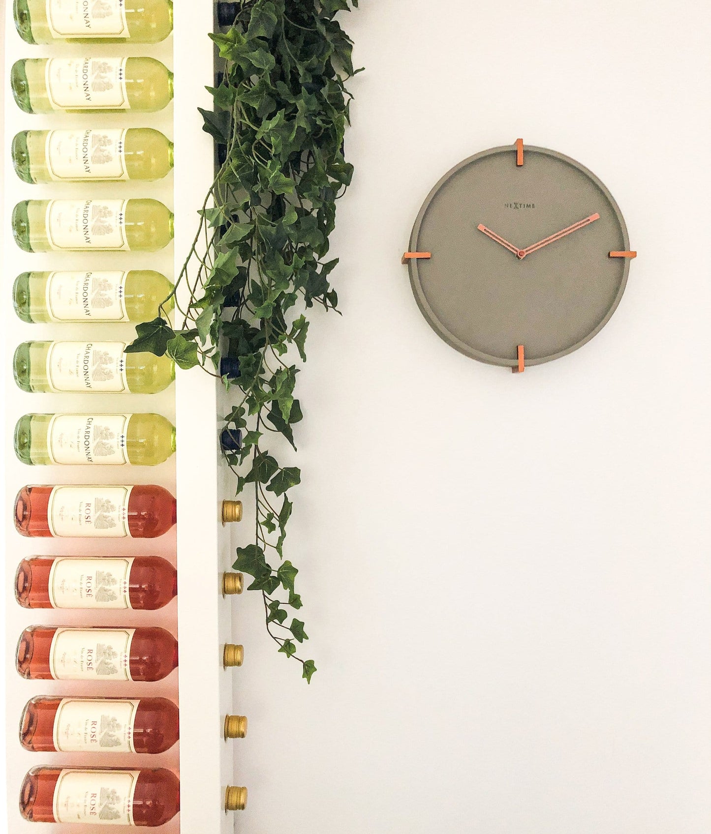 NeXtime Clocks Mohawk Wall clock, 32 cm diameter, concrete design, modern timepiece for home or office decor.