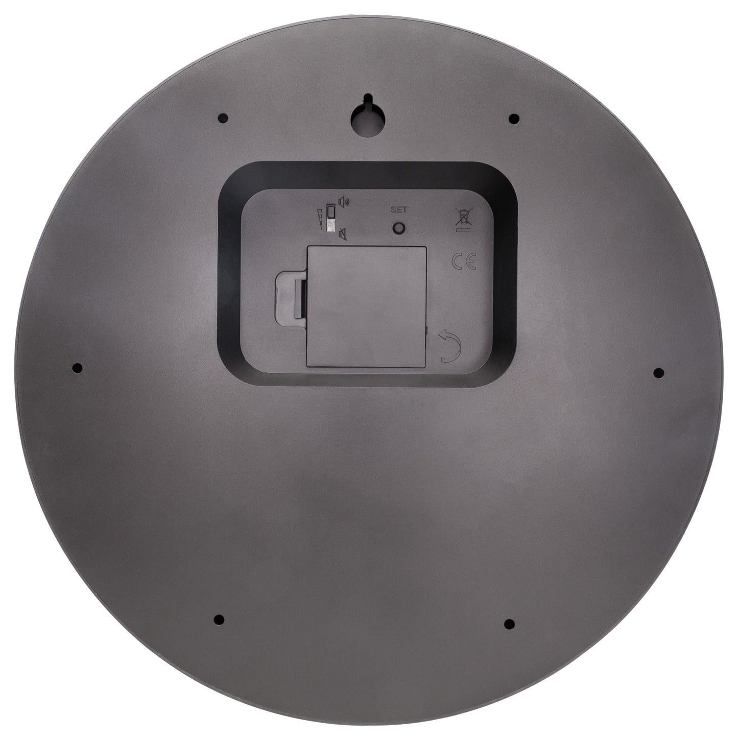 Wall clock 30cmØ - Plastic - Black - Cuckoo - NeXtime 'Vanity Cuckoo'