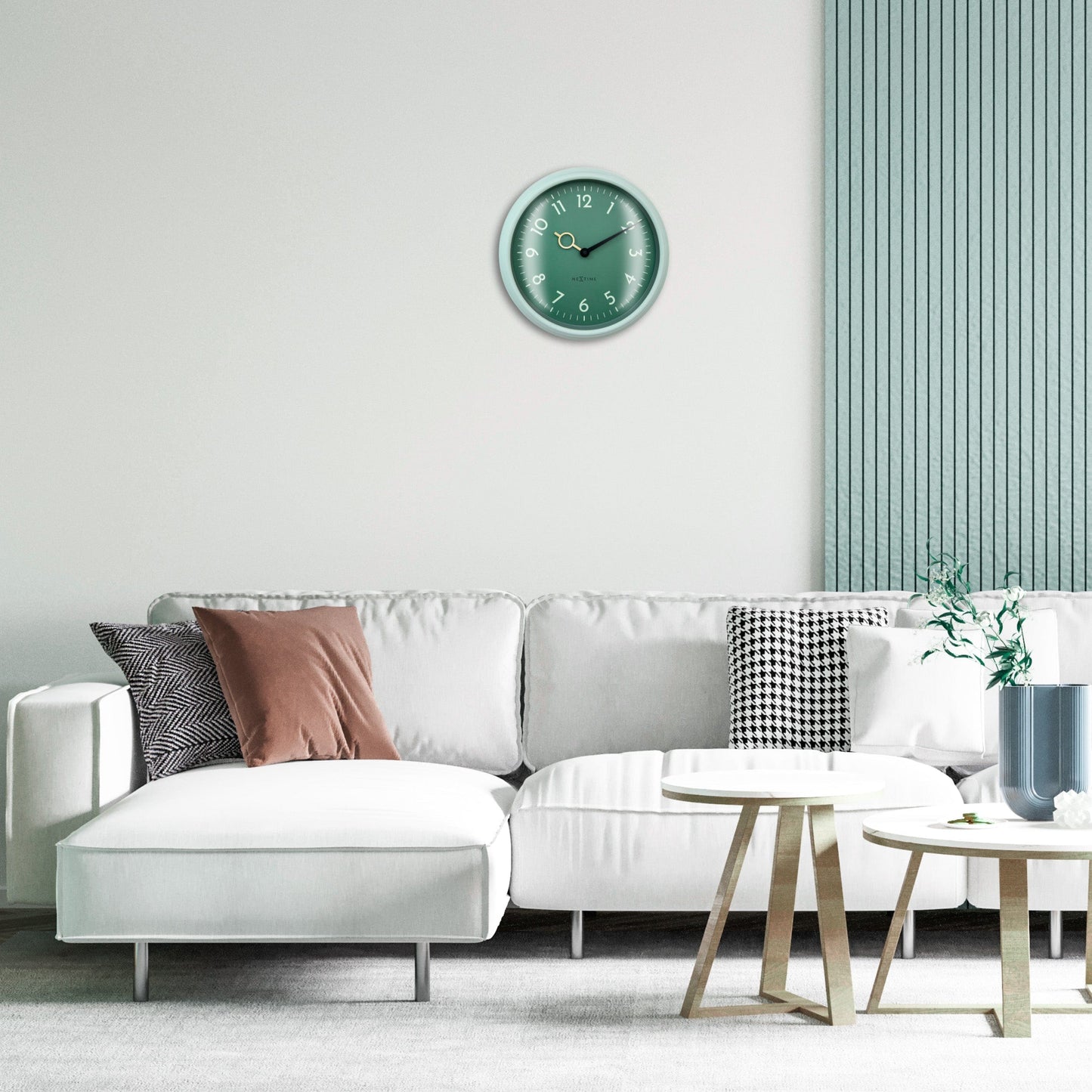 Wall Clock 30.5cm-Silent-ABS-NeXtime 'Golden Hour Wall'