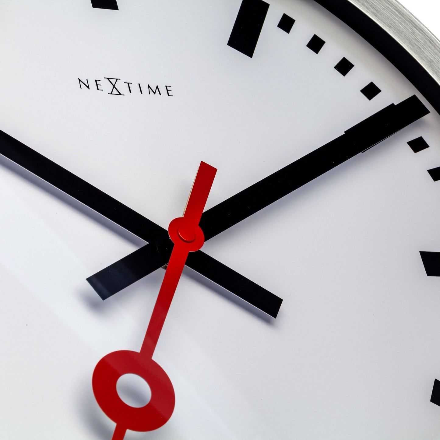 Wall clock/Table clock  - Aluminum  - 'Station Stripe'