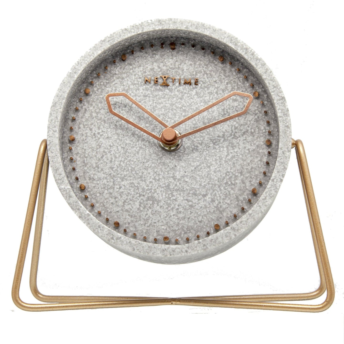 Table clock - 17.5 x 15.5 x 5 cm - Polyresin