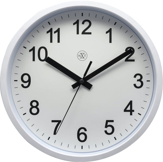 Wall clock - 25,5 cm  - Plastic -  'Robust'