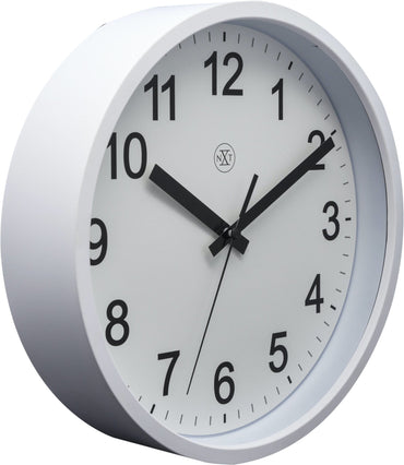 Wall clock - 25,5 cm  - Plastic -  'Robust'