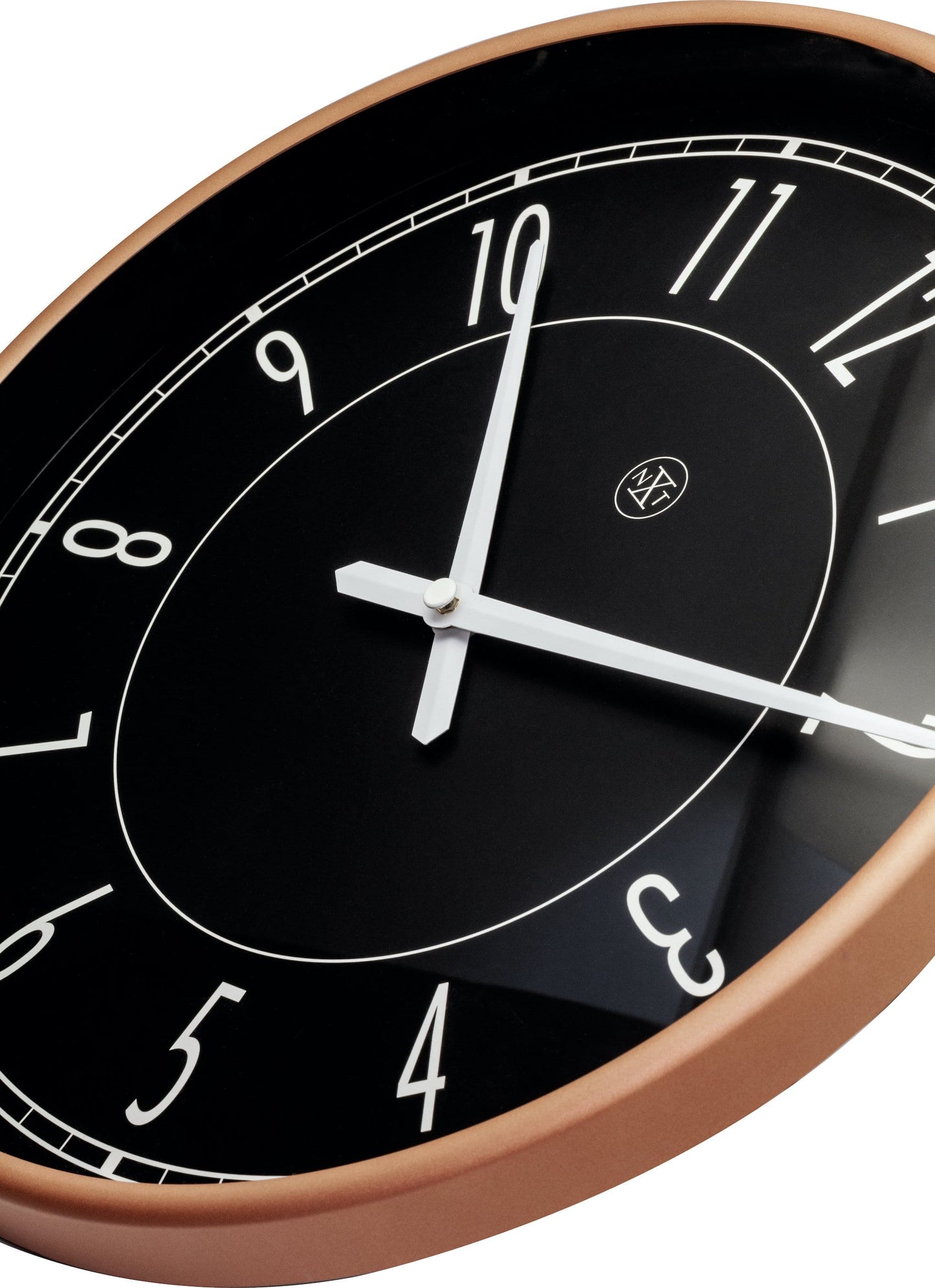 Wall clock -  30 cm - Plastic - Matt Rose - 'Jason'