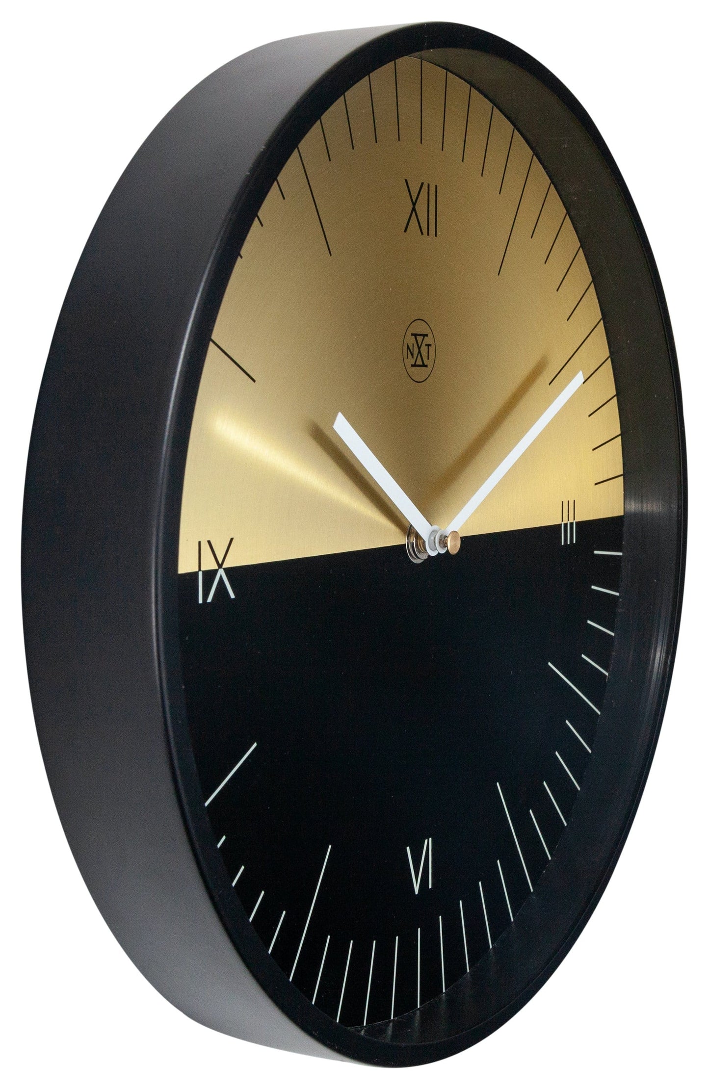 Wall clock - 30 cm - Metal - 'Half'