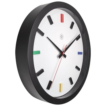 Wall clock 36cm - Silent - Plastic - "Mix"