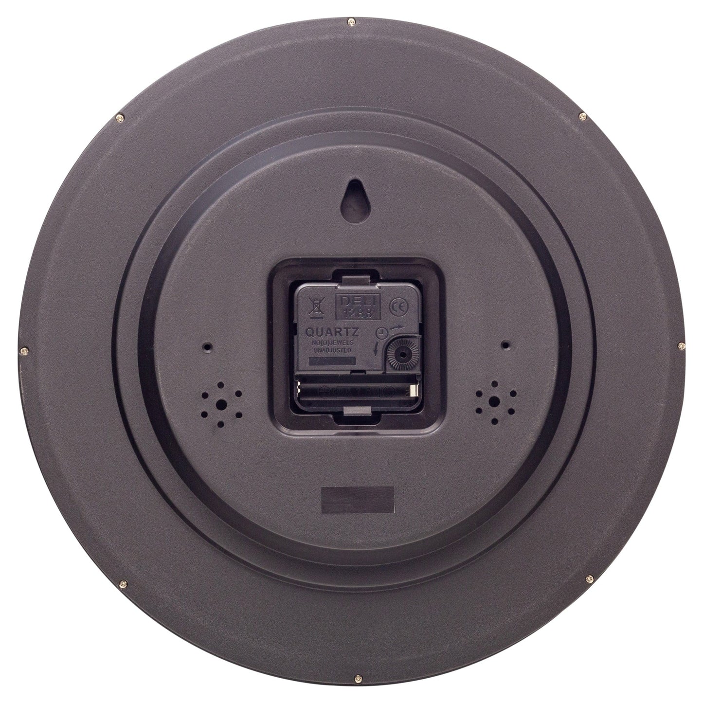 Wall clock 30cm - Silent - Plastic - "Dropped Numbers"