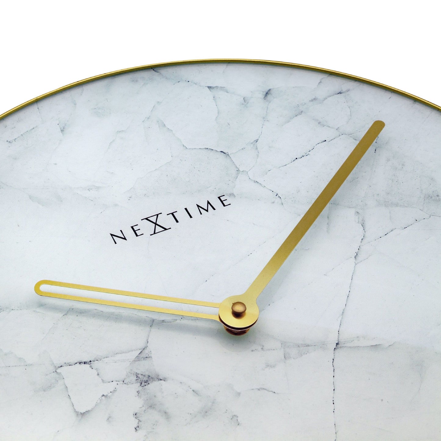 Wall clock - 40 cm - Glass / Metal - 'Marble'