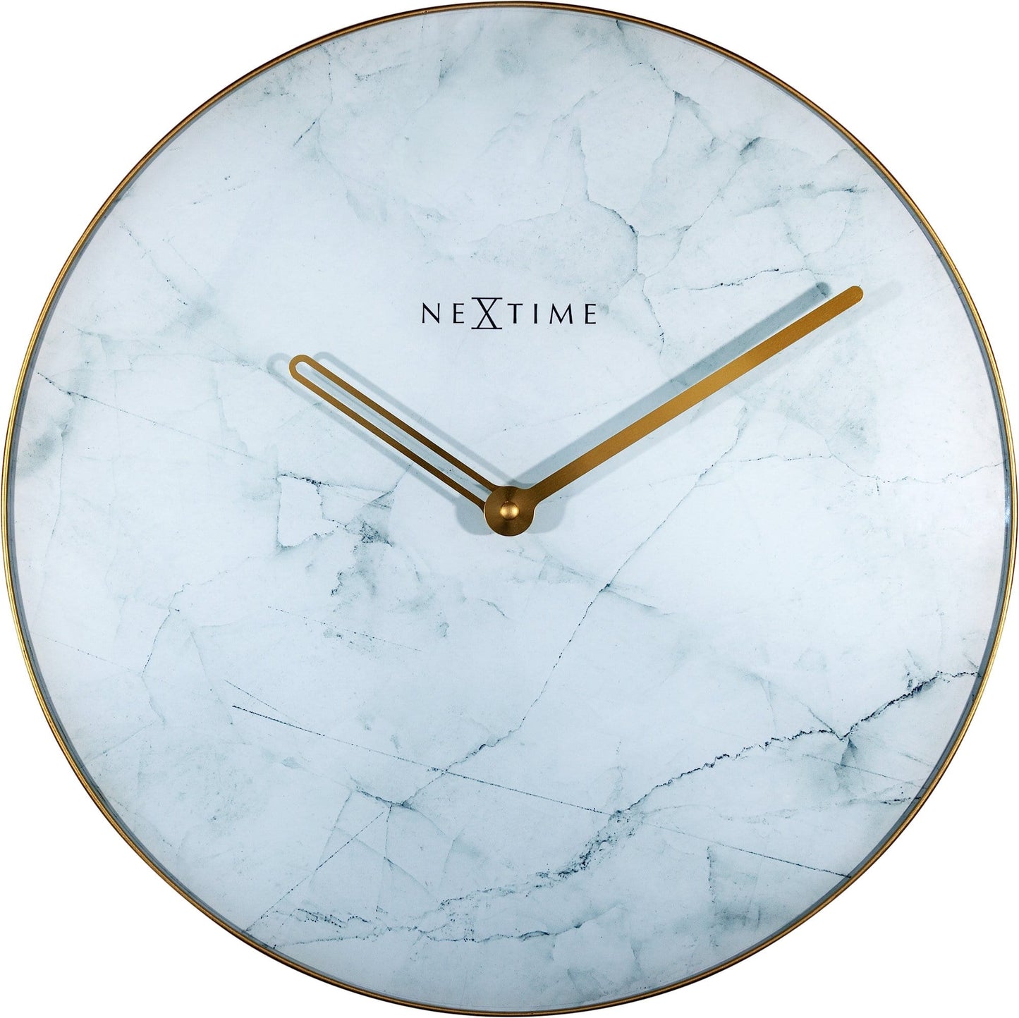 Wall clock - 40 cm - Glass / Metal - 'Marble'