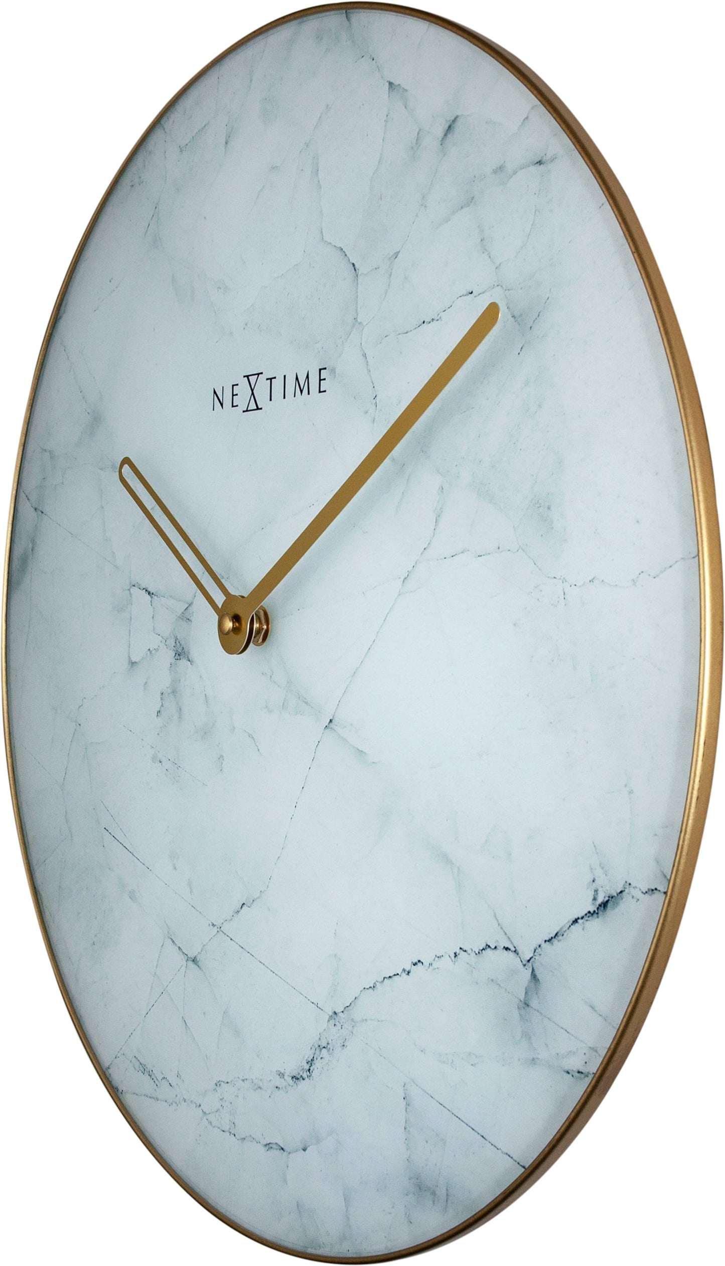 Wall clock - 40 cm - Glass / Metal - 'Marble'