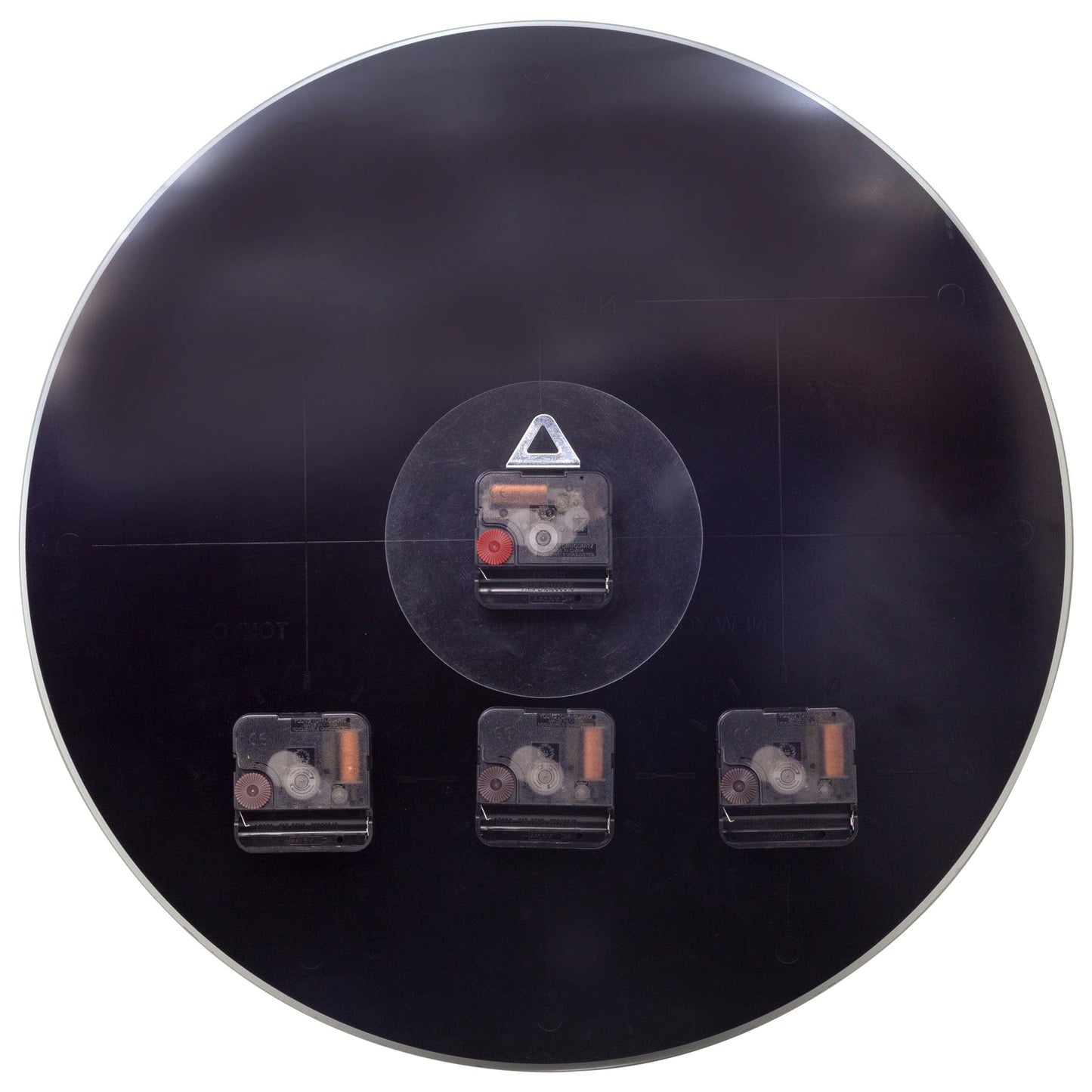 Wall Clock 43cm - Silent - Glass - "Big City"