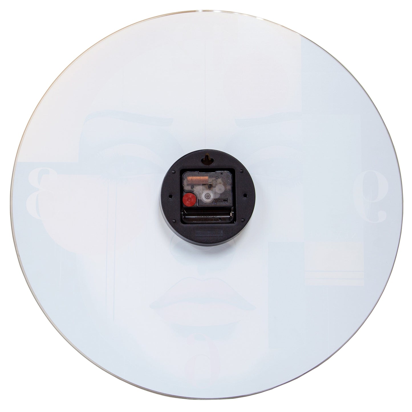 Wall clock 43cm-Silent-Multicolour-Glass-NeXtime 'Vogue'