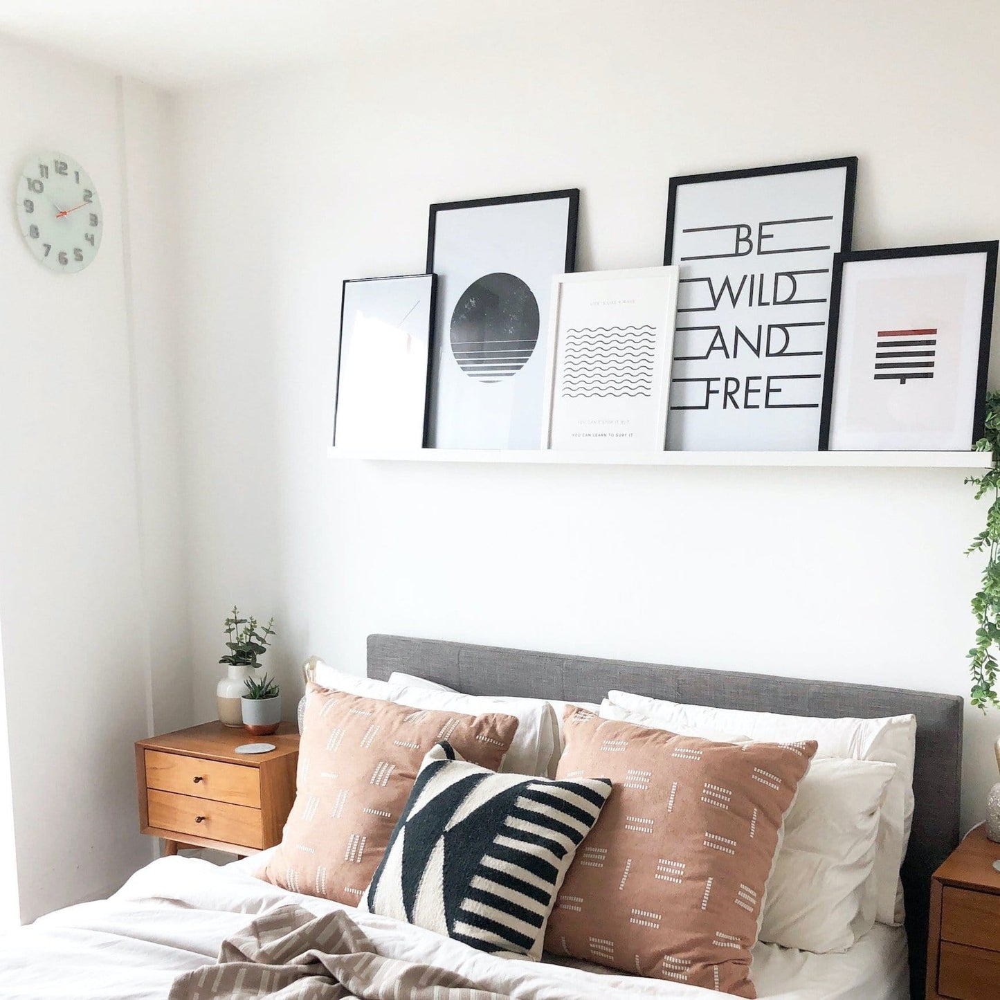 Wall clock - 30 x 3.5 cm - Glass - 'Classy Round'