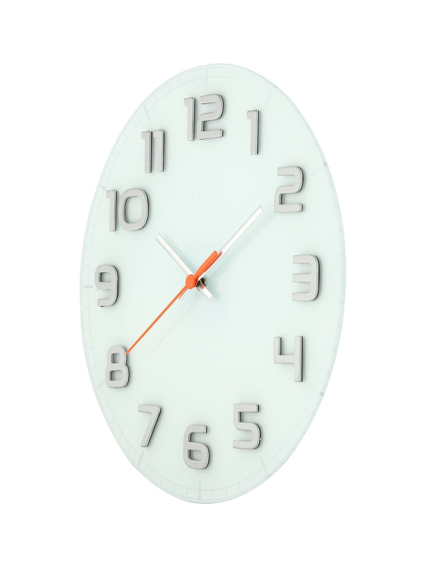 Wall clock - 30 x 3.5 cm - Glass - 'Classy Round'