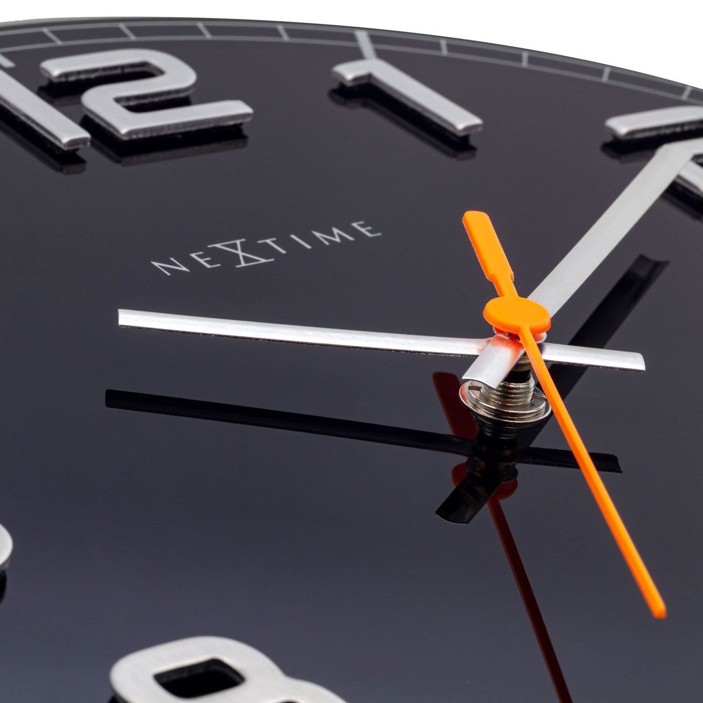 Wall clock - 30 x 3.5 cm - Glass - 'Classy Round'