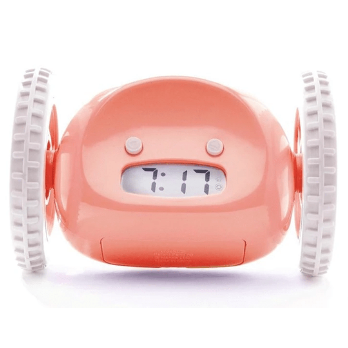 Clocky Pink - Alarm clock on wheels