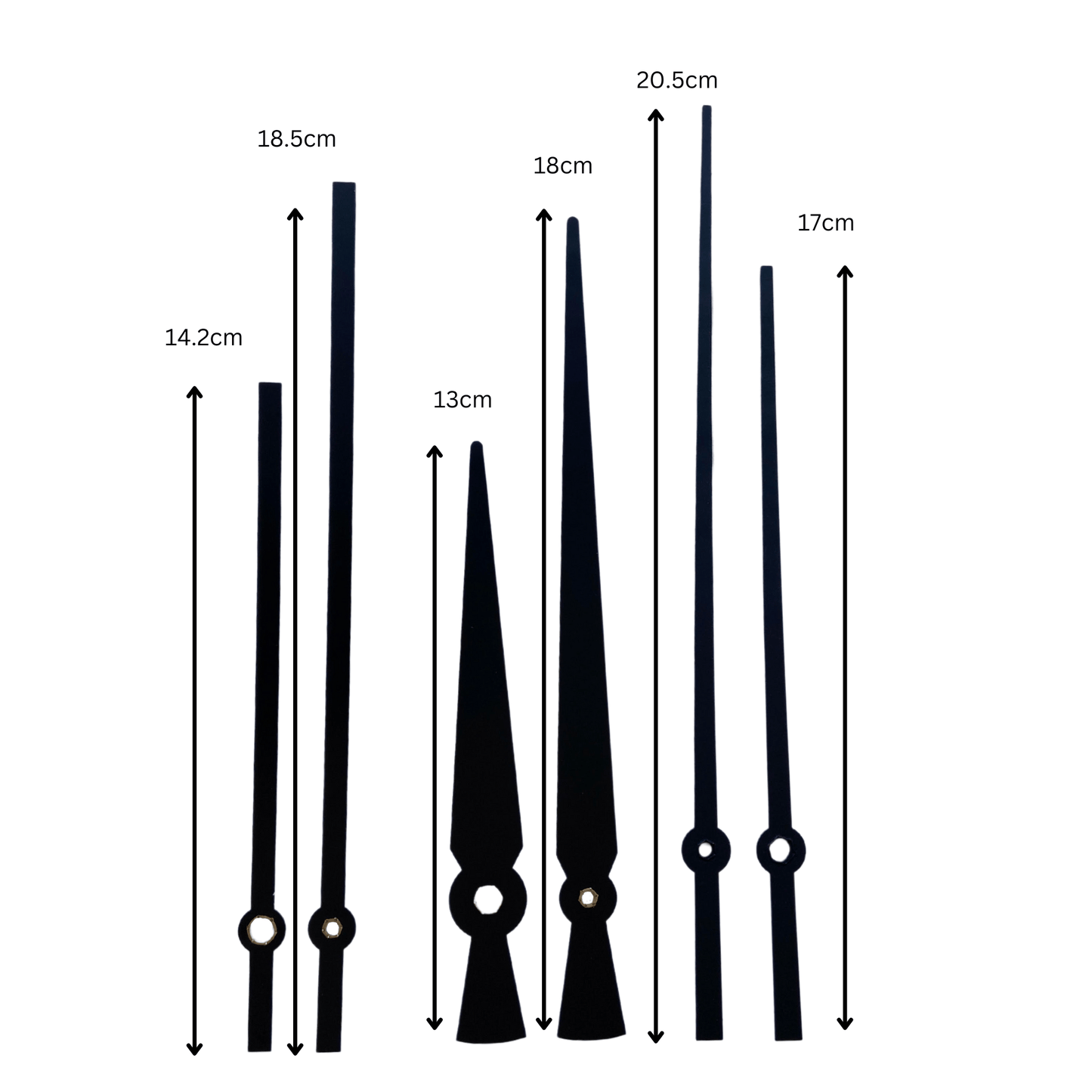 Clock hands set L + Silent Movement