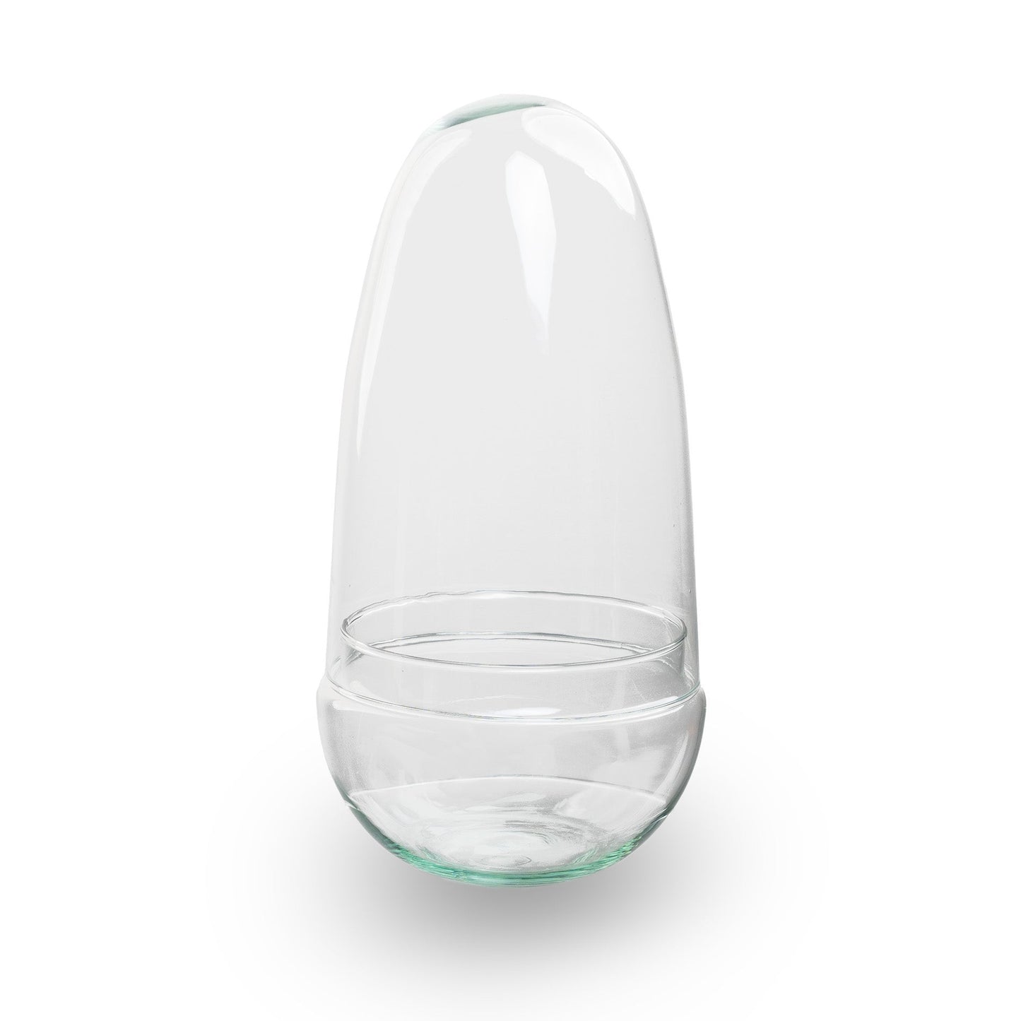Egg - Glass bulb - Bell jar - Terrarium Bottle Garden ↑ 25 cm - Model: Egg