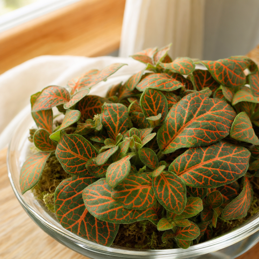 Fittonia Orange - Terrariumplant - Terrarium | Florazo detail