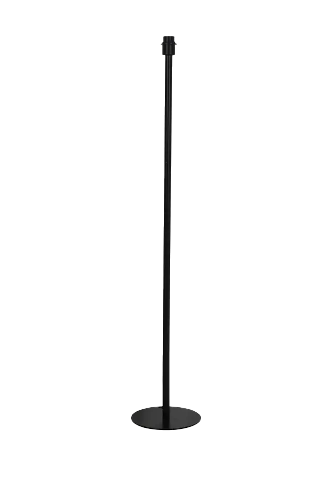 Floor Lamp Stand (Universal E27) 157x35 cm -Metal-Black "Beam"