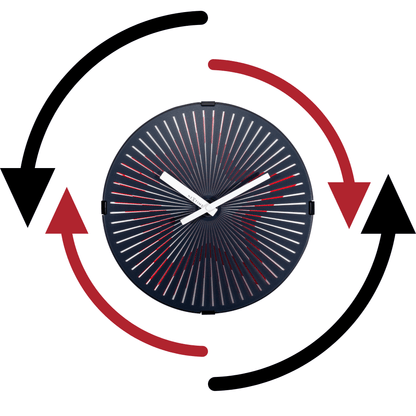 Wall clock- – Wandklok | Quartz | 30cm - Wandklok | Florazo