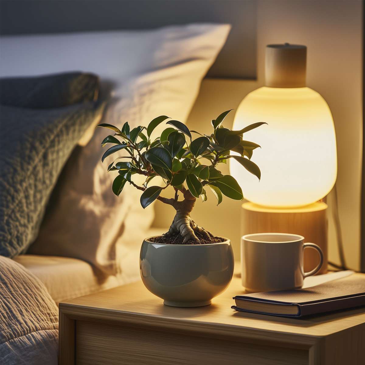 Ficus Ginseng - Japanse Bonsai - Set van 4