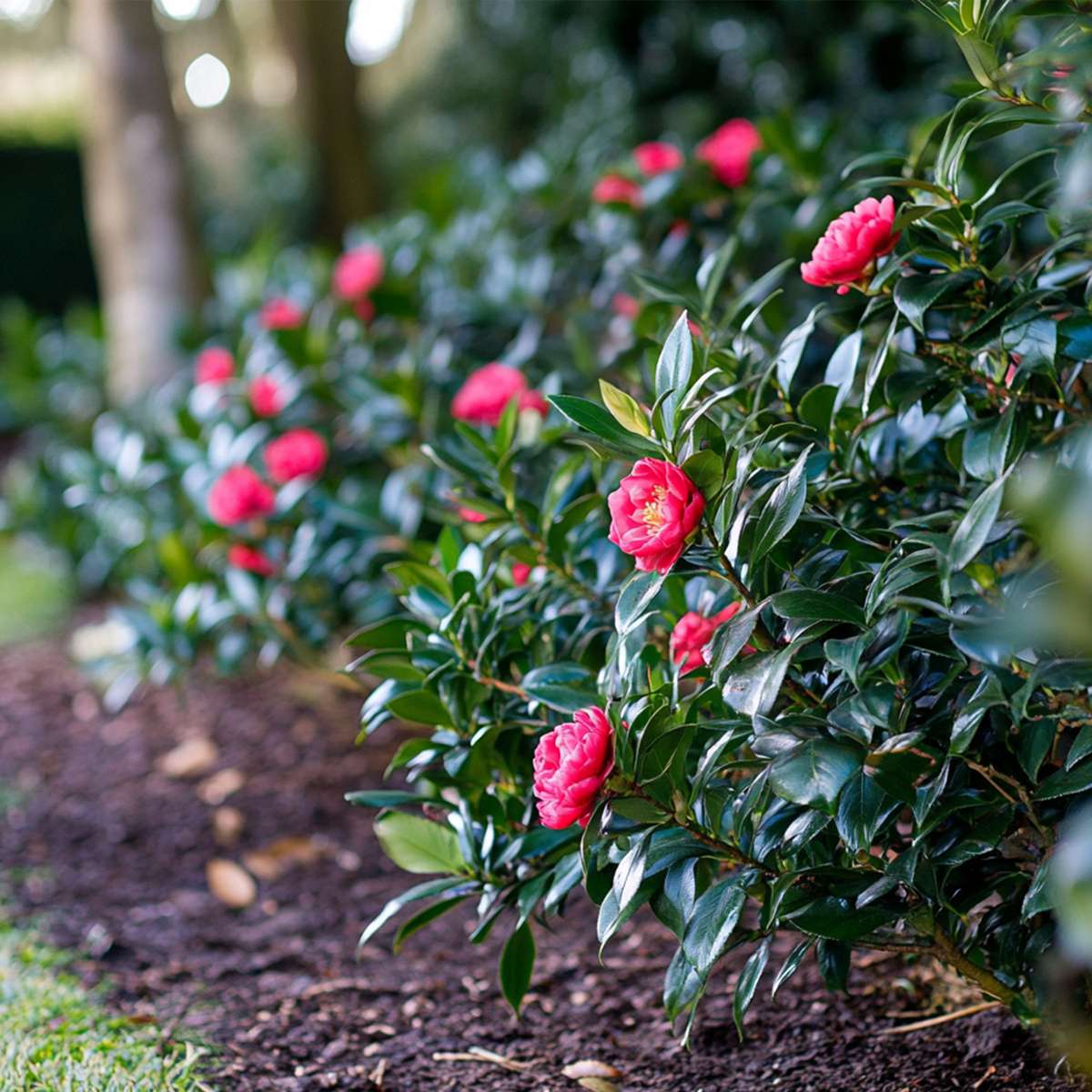 Camellia japonica 'Dr. King' - Set van 2 - Japanse Roos