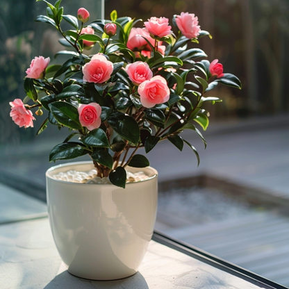 Camellia japonica 'Dr. King' - Set van 2 - Japanse Roos
