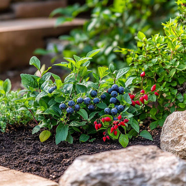 Superfruit - 6 Fruitbomen - Bosbes, Veenbes, Goji