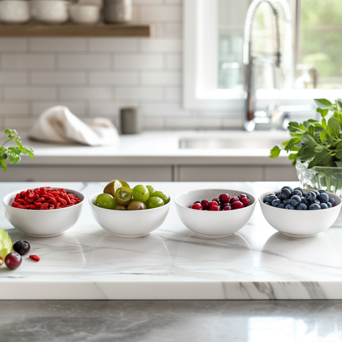 Smoothie Mix - Mix van 4 - Goji, Cranberry, bes, Kiwi