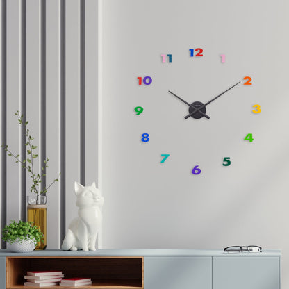 NeXtime Clocks small wall clock with aluminum frame, 48 x 3 cm, featuring minimalist design and modern style.