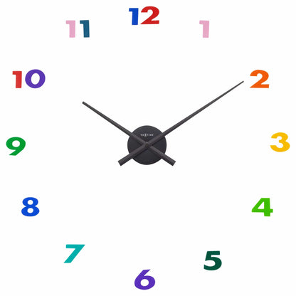 NeXtime Clocks wall clock with aluminum frame, 48x3 cm, featuring a modern design with small hands for precise time reading.
