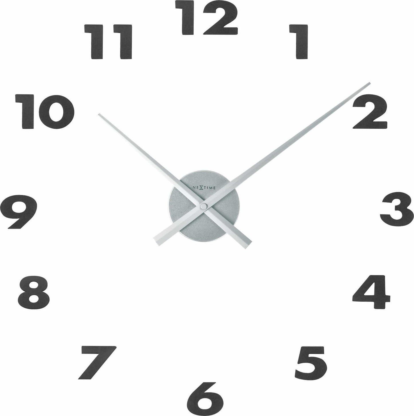 Wall clock - 48 x 3 cm - Aluminum - 'Small Hands'