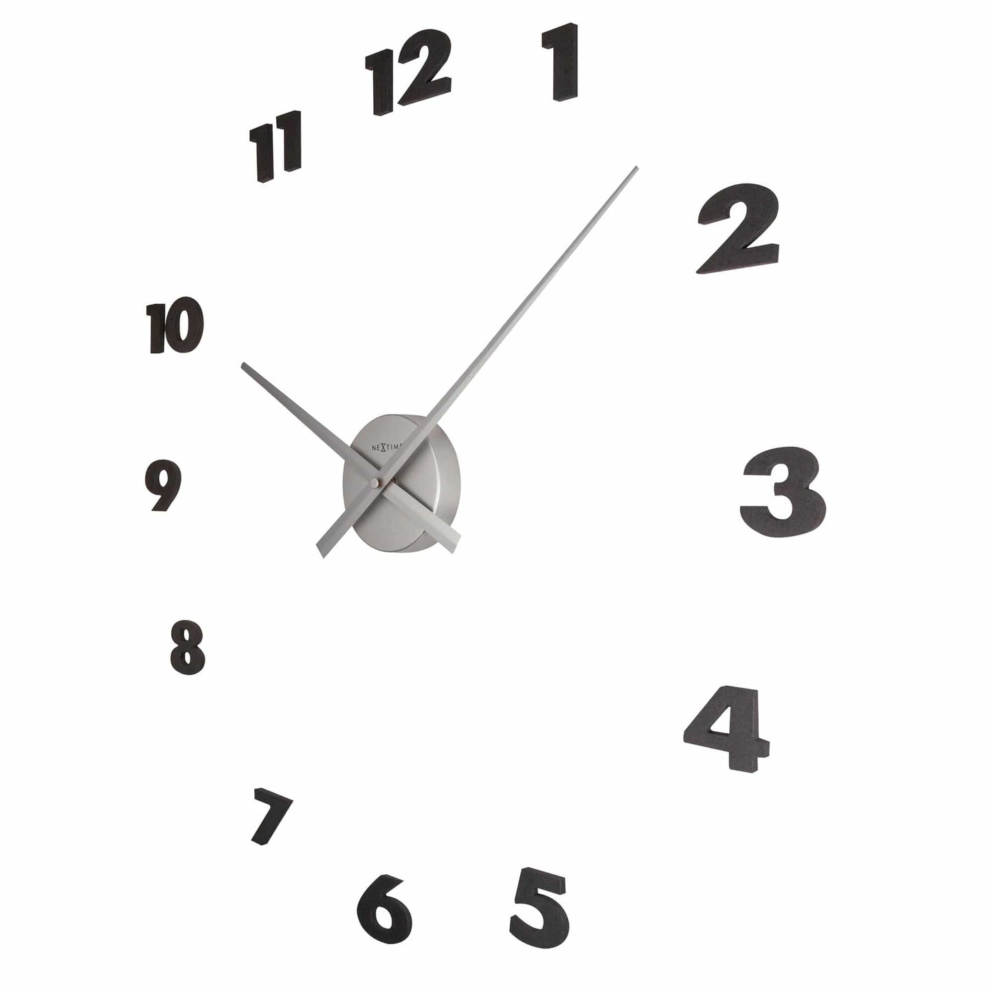 Wall clock - 48 x 3 cm - Aluminum - 'Small Hands'