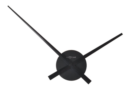 NeXtime Clocks wall clock, 48x3 cm aluminum with bold numbers and sleek design, featuring the "Small Hands" style.
