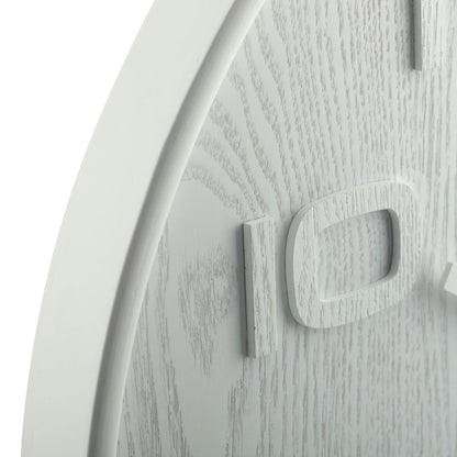 NeXtime Clocks Wood Wood Medium wall clock with a 35 cm wooden face and minimalist design.