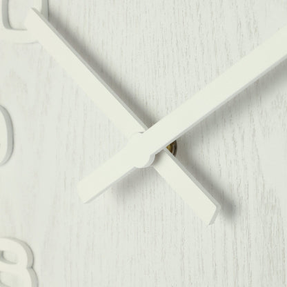 NeXtime Clocks Wood Wood Medium wall clock, 35 cm diameter, wooden design with detailed craftsmanship.