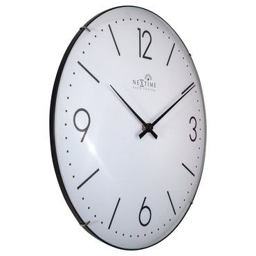 Wall clock 35cm-Radio Controlled (DCF)-Dome Glass- "Atomic"