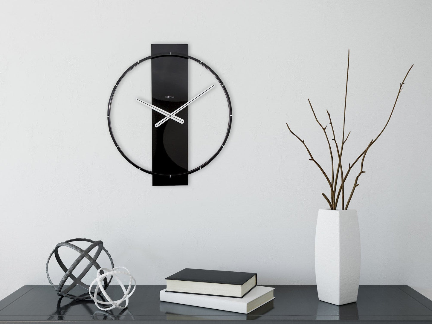 Wall clock - 50.8 x 58.2 x 4.3 cm - Wood/Steel
